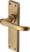 V713-AT Heritage Brass Door Handle Lever Latch Windsor Design Antique Brass Finish