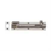 C1594 6-SN Heritage Brass Door Bolt Necked 6 x 1.5 Satin Nickel finish