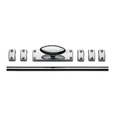 Click Here To Enlarge This Photo Of C1688-PC Heritage Brass Espagnolette Bolt Polished Chrome finish