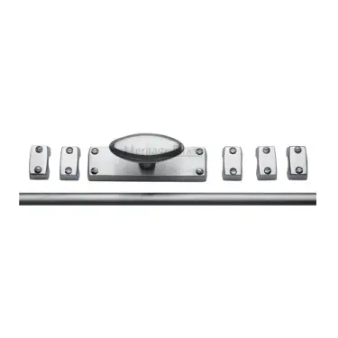 Click Here To Enlarge This Photo Of C1688-SC Heritage Brass Espagnolette Bolt Satin Chrome finish