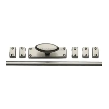 Click Here To Enlarge This Photo Of C1688-SN Heritage Brass Espagnolette Bolt Satin Nickel finish