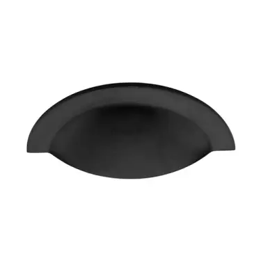 Click Here To Enlarge This Photo Of C1730-BKMT Heritage Brass Drawer Cup Pull Matt Black finish