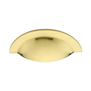 Click Here To Enlarge This Photo Of C1730-PB Heritage Brass Drawer Cup Pull Polished Brass finish