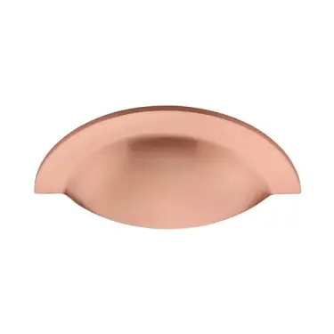 Click Here To Enlarge This Photo Of C1730-SRG Heritage Brass Drawer Cup Pull Satin Rose Gold finish