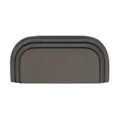 C1740-MB Heritage Brass Drawer Pull Bauhaus Design 76mm ctc Matt Bronze Finish
