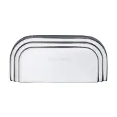 C1740-PC Heritage Brass Drawer Pull Bauhaus Design 76mm ctc Polished Chrome Finish