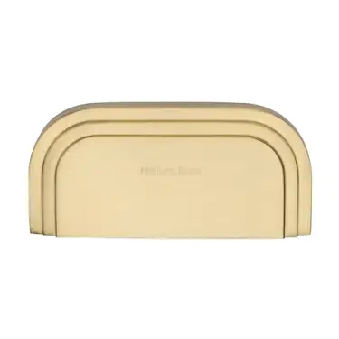 Click Here To Enlarge This Photo Of C1740-SB Heritage Brass Drawer Pull Bauhaus Design 76mm ctc Satin Brass Finish
