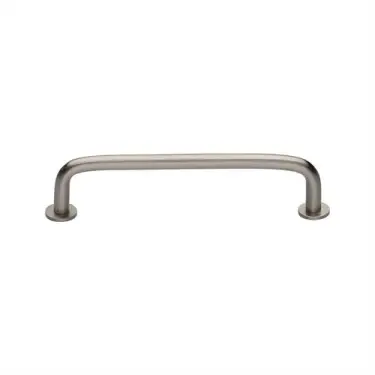 Click Here To Enlarge This Photo Of C2156 128-SN Heritage Brass Cabinet Pull Wire Design with 16mm Rose 128mm ctc Satin Nickel Finish