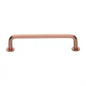 C2156 160-SRG Heritage Brass Cabinet Pull Wire Design with 16mm Rose 160mm ctc Satin Rose Gold Finish
