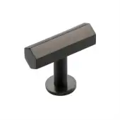C2239-MB Heritage Brass Cabinet Knob Hexagon T-Bar Design with Rose 41mm Matt Bronze finish