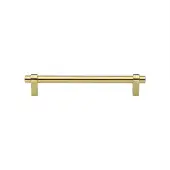 C2480 128-PB Heritage Brass Cabinet Pull Industrial Design 128mm ctc Polished Brass Finish