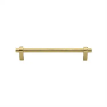 Click Here To Enlarge This Photo Of C2480 128-SB Heritage Brass Cabinet Pull Industrial Design 128mm ctc Satin Brass Finish