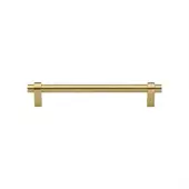 C2480 128-SB Heritage Brass Cabinet Pull Industrial Design 128mm ctc Satin Brass Finish