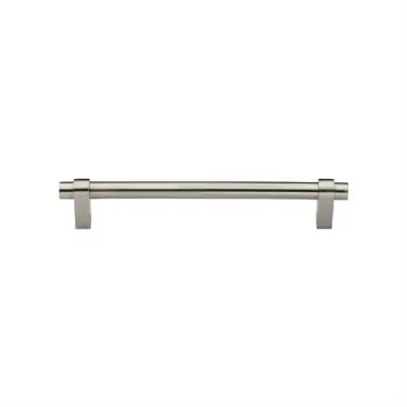 Click Here To Enlarge This Photo Of C2480 128-SN Heritage Brass Cabinet Pull Industrial Design 128mm ctc Satin Nickel Finish
