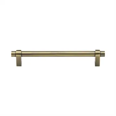 Click Here To Enlarge This Photo Of C2480 160-AT Heritage Brass Cabinet Pull Industrial Design 160mm ctc Antique Brass Finish