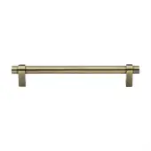 C2480 192-AT Heritage Brass Cabinet Pull Industrial Design 192mm ctc Antique Brass Finish