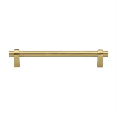 Click Here To Enlarge This Photo Of C2480 192-SB Heritage Brass Cabinet Pull Industrial Design 192mm ctc Satin Brass Finish