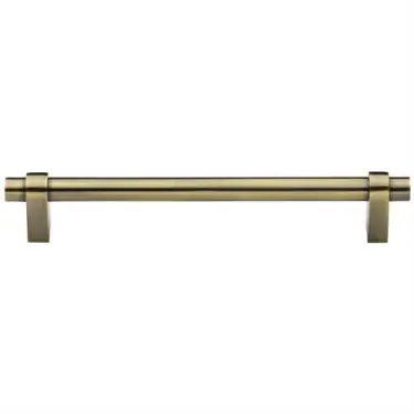 Click Here To Enlarge This Photo Of C2480 256-AT Heritage Brass Cabinet Pull Industrial Design 256mm ctc Antique Brass Finish