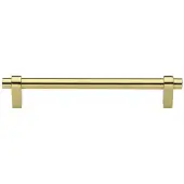 C2480 256-PB Heritage Brass Cabinet Pull Industrial Design 256mm ctc Polished Brass Finish