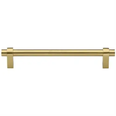 Click Here To Enlarge This Photo Of C2480 256-SB Heritage Brass Cabinet Pull Industrial Design 256mm ctc Satin Brass Finish