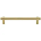 C2480 256-SB Heritage Brass Cabinet Pull Industrial Design 256mm ctc Satin Brass Finish