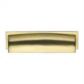 C2765 152-PB Heritage Brass Drawer Pull Shropshire Design 152mm ctc Polished Brass Finish