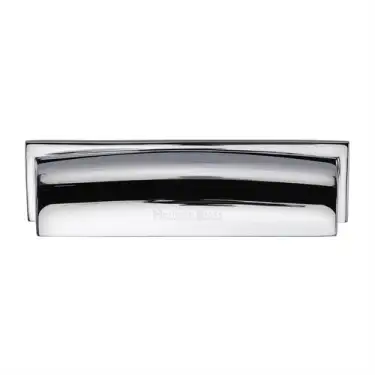 Click Here To Enlarge This Photo Of C2765 152-PC Heritage Brass Drawer Pull Shropshire Design 152mm ctc Polished Chrome Finish