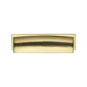 C2765 96-PB Heritage Brass Drawer Pull Shropshire Design 76/96mm ctc Polished Brass Finish