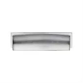 C2765 96-SC Heritage Brass Drawer Pull Shropshire Design 76/96mm ctc Satin Chrome Finish
