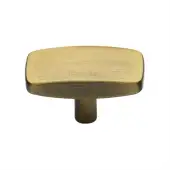 C3384 41-AT Heritage Brass Cabinet Knob Rectangular Design 41mm Antique Brass finish
