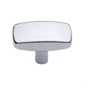 C3384 41-PC Heritage Brass Cabinet Knob Rectangular Design 41mm Polished Chrome finish