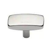C3384 41-PNF Heritage Brass Cabinet Knob Rectangular Design 41mm Polished Nickel finish