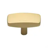 C3384 41-SB Heritage Brass Cabinet Knob Rectangular Design 41mm Satin Brass finish