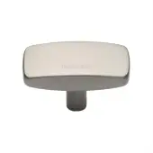 C3384 41-SN Heritage Brass Cabinet Knob Rectangular Design 41mm Satin Nickel finish