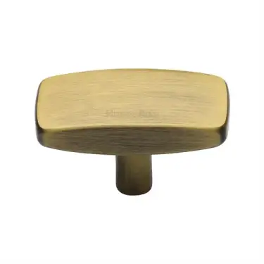 Click Here To Enlarge This Photo Of C3384 47-AT Heritage Brass Cabinet Knob Rectangular Design 47mm Antique Brass finish