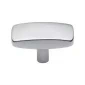 C3384 47-SC Heritage Brass Cabinet Knob Rectangular Design 47mm Satin Chrome finish