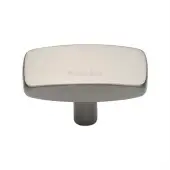 C3384 47-SN Heritage Brass Cabinet Knob Rectangular Design 47mm Satin Nickel finish
