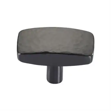 Click Here To Enlarge This Photo Of C3386 41-MB Heritage Brass Cabinet Knob Rectangular Hammered Design 41mm Matt Bronze finish