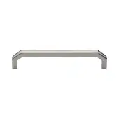 C3465 152-PNF Heritage Brass Cabinet Pull Hex Angular Design 152mm ctc Polished Nickel Finish