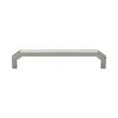 C3465 152-SN Heritage Brass Cabinet Pull Hex Angular Design 152mm ctc Satin Nickel Finish
