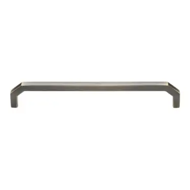 Click Here To Enlarge This Photo Of C3465 203-AT Heritage Brass Cabinet Pull Hex Angular Design 203mm ctc Antique Brass Finish
