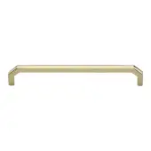 C3465 203-PB Heritage Brass Cabinet Pull Hex Angular Design 203mm ctc Polished Brass Finish