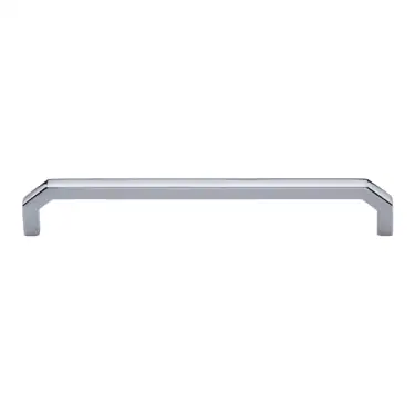 Click Here To Enlarge This Photo Of C3465 203-PC Heritage Brass Cabinet Pull Hex Angular Design 203mm ctc Polished Chrome Finish