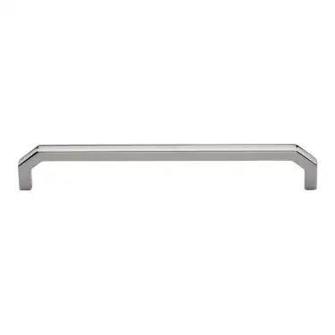 Click Here To Enlarge This Photo Of C3465 203-PNF Heritage Brass Cabinet Pull Hex Angular Design 203mm ctc Polished Nickel Finish