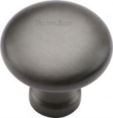 C113 32-MB Heritage Brass Cabinet Knob Victorian Round Design 32mm Matt Bronze Finish