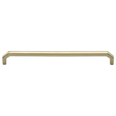 Click Here To Enlarge This Photo Of C3465 254-PB Heritage Brass Cabinet Pull Hex Angular Design 254mm ctc Polished Brass Finish