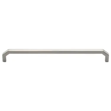 Click Here To Enlarge This Photo Of C3465 254-SN Heritage Brass Cabinet Pull Hex Angular Design 254mm ctc Satin Nickel Finish