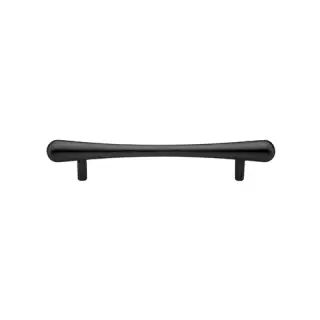 C3570 128-BKMT Heritage Brass Cabinet Pull T-Bar Raindrop Design 128mm ctc Matt Black Finish
