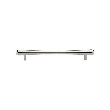 Click Here To Enlarge This Photo Of C3570 128-PNF Heritage Brass Cabinet Pull T-Bar Raindrop Design 128mm ctc Polished Nickel Finish