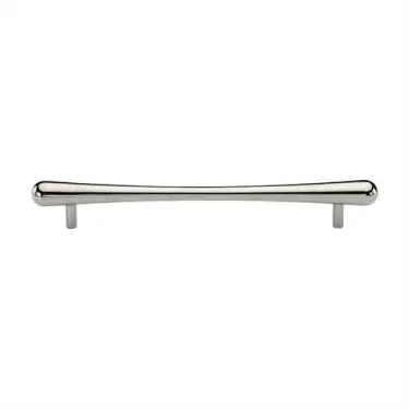 Click Here To Enlarge This Photo Of C3570 192-PNF Heritage Brass Cabinet Pull T-Bar Raindrop Design 192mm ctc Polished Nickel Finish